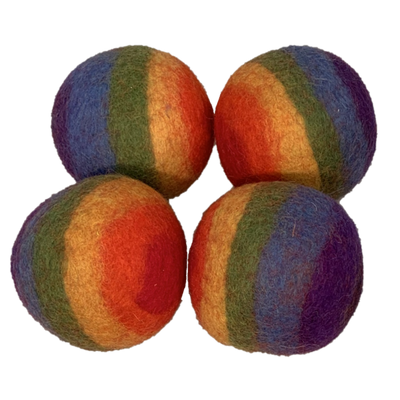 Papoose juguetes Rainbow Ball 7.5 cm 4 piezas
