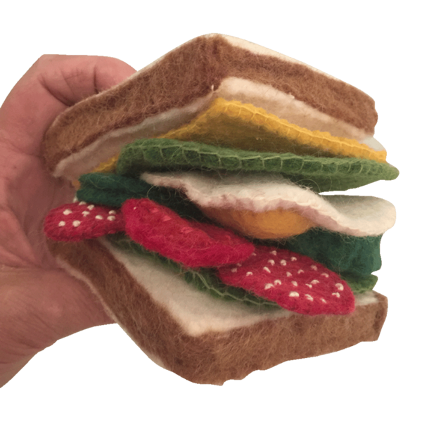 Sándwich de juguetes de papoose y coberturas