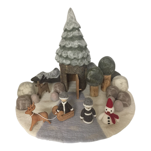Papoose juguetes de invierno set de hadas de invierno 23 piezas