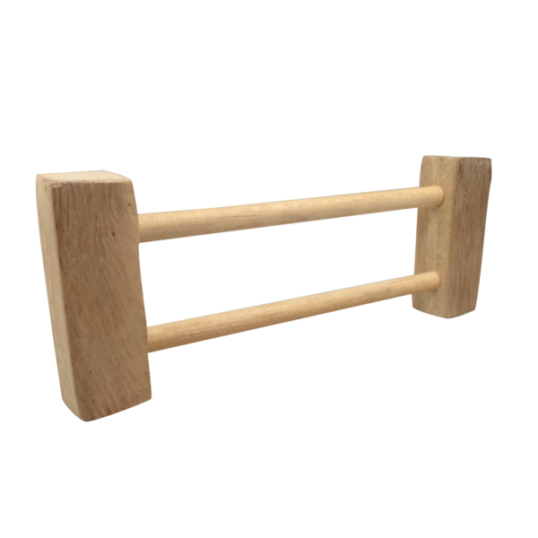 Papoose juguetes barandilla de madera 4pc