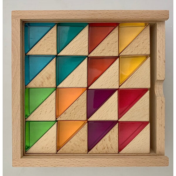 PAPOOSE PAPOOSE WOOD+LUCITE PICCOLA TRIANGLES 32