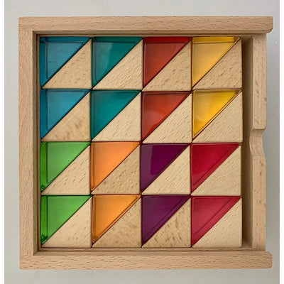 PAPOOSE PAPOOSE WOOD+LUCITE PICCOLA TRIANGLES 32