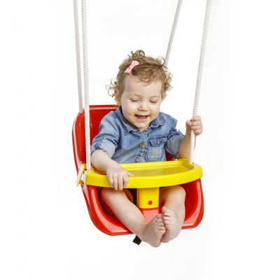 Paradiso Toys Baby Swing con hoja 2 en 1 rojo