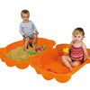 Paradiso Toys Sandbox con cangrejo tapa 96 x 68 x 18 cm de naranja