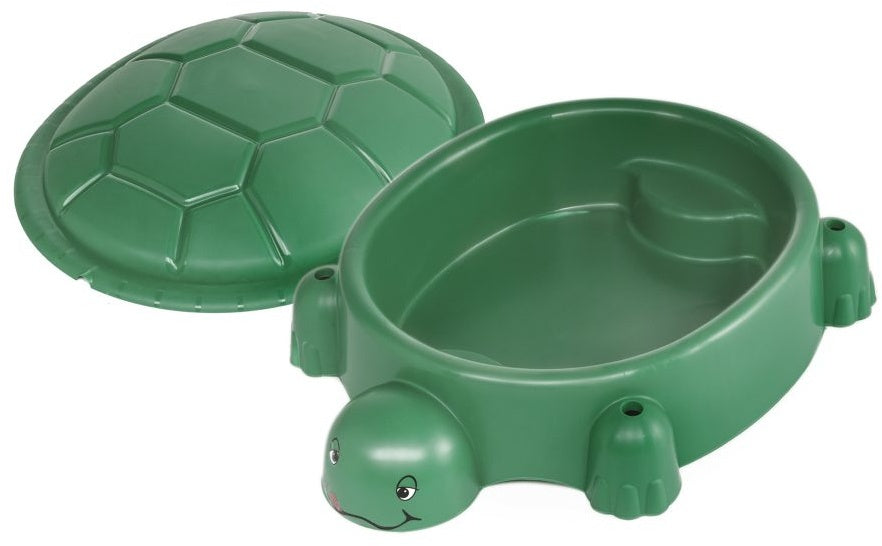 Sandbox con tartaruga coperchio 115 x 83 cm verde