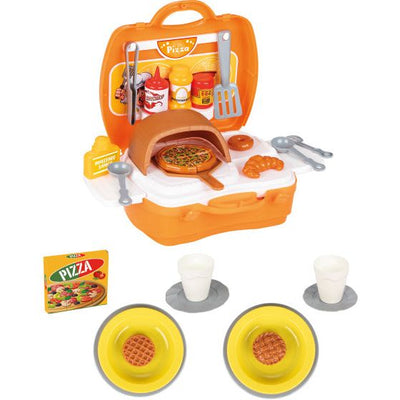 Pilsan Toys Pizzaset Oranje 35 pezzi
