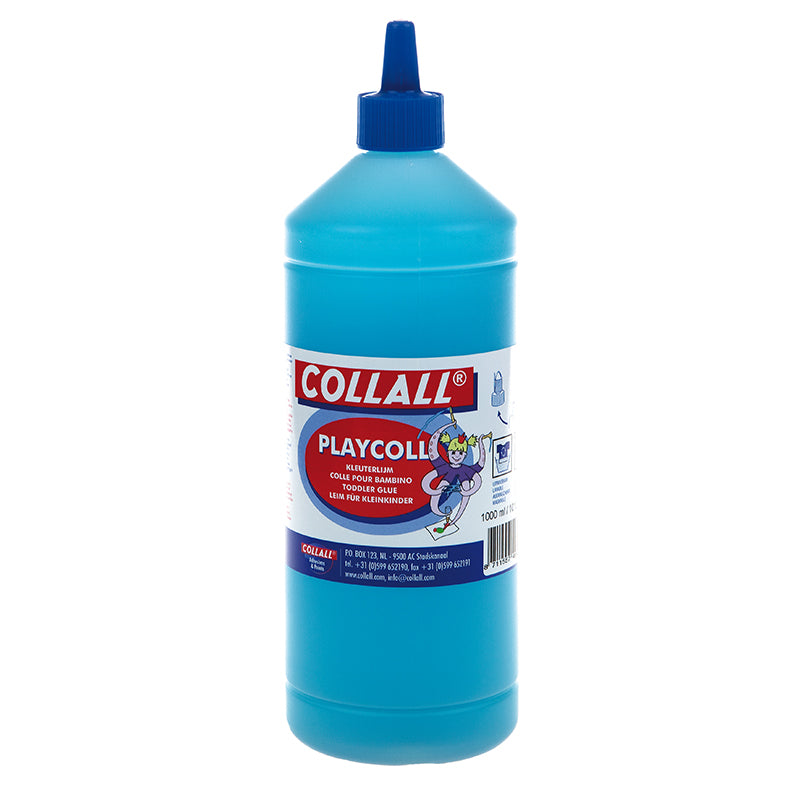 Collall PlayColl Blue Children's Glue on Water Based 1L