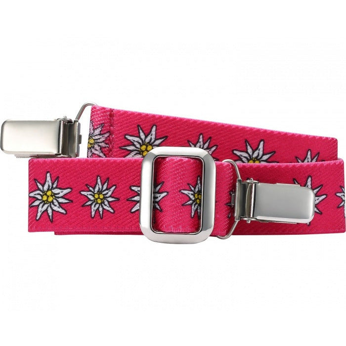Playshoes Belt Elastic con clip de flores rosa tamaño junior 2