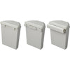 Cestino per rifiuti con coperchio da 6 litri 29,5 cm grigio chiaro