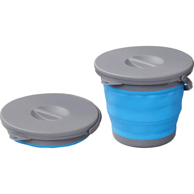 Proplus Waste Bin plegable 5 litros 20 x 25 cm de gris azul
