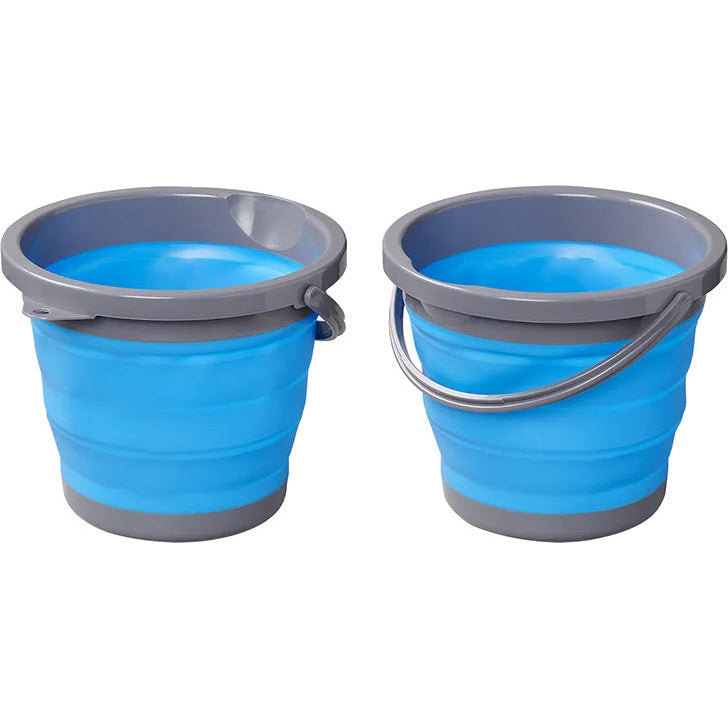 Proplus Waste Bin pieghevole 5 litri 20 x 25 cm blu grigio