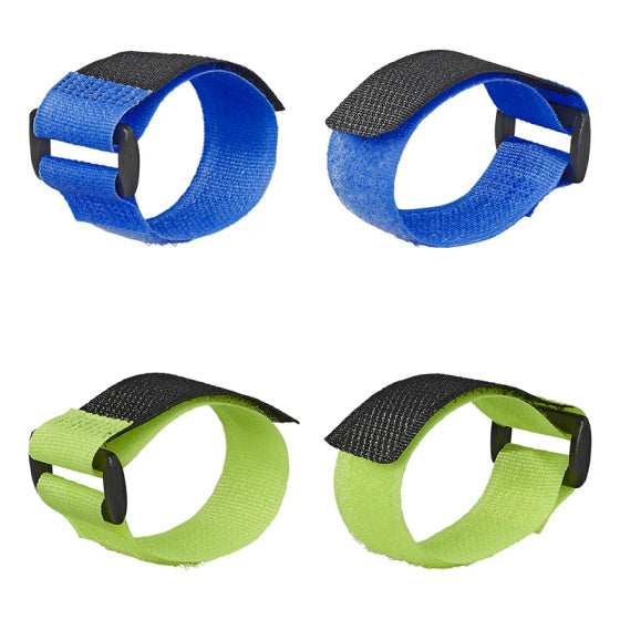 Proplus Kabelbinders klittenband 8 stuks blauw groen