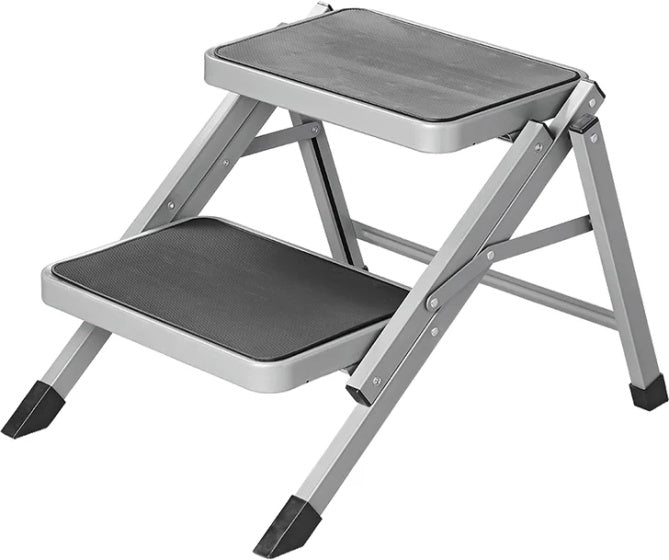 Stitping plegable 2 pasos 59.5 x 49 x 39 cm de gris