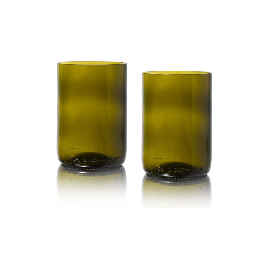 Rebottled Rebottled Glass 2-Pack Olive