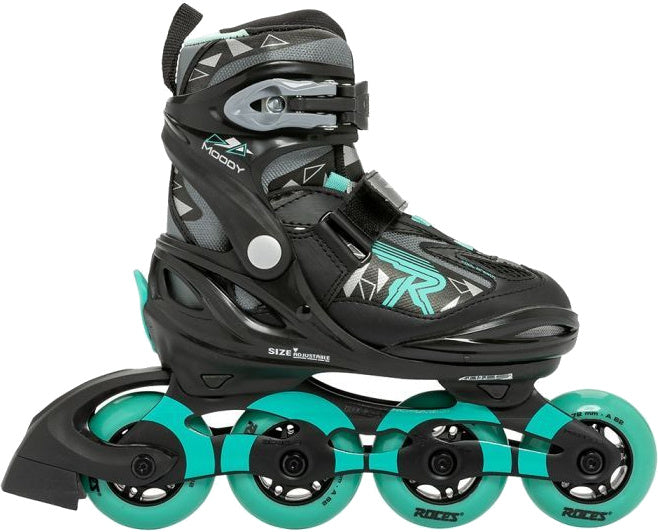 Roces Moody Tif Inlineskates Black Aqua size 36-40