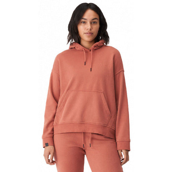 Röhnisch Hoodie Essential dames biologisch katoen oudroze mt XS