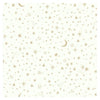Compagni di stanza autoadesivo sfondo scintillante stelle 52 x 500 cm oro bianco