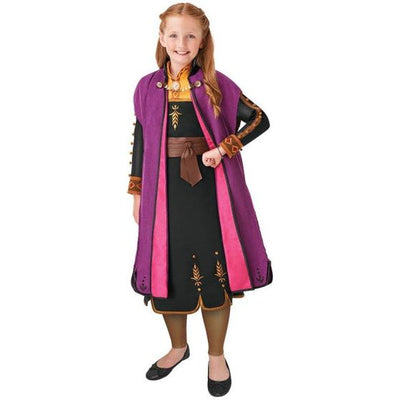 Rubie's Anna Frozen II verkleedpak paars 4-delig mt 116