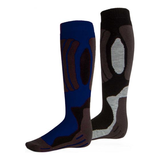 Rucanor Svindal Ski Socks a 2 pacchetti unisex nero blu taglia 43-46