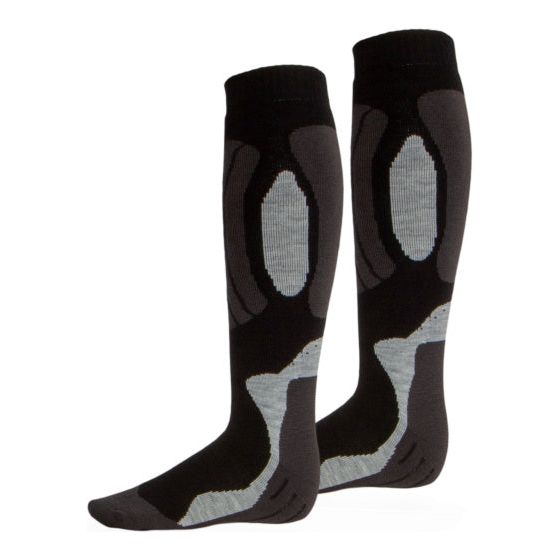 Rucanor Svindal Ski Socks a 2 pacchetti unisex nero di taglia grigio 39-42
