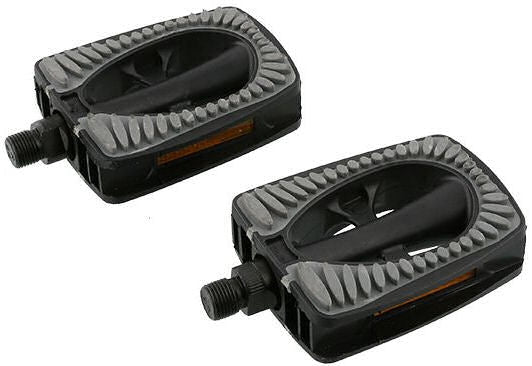 pedalen set Metropool Comfort 9 16 inch grijs zwart