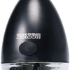 Simson voorvorkkoplamp Classic Mini zwart incl. bat. op kaart