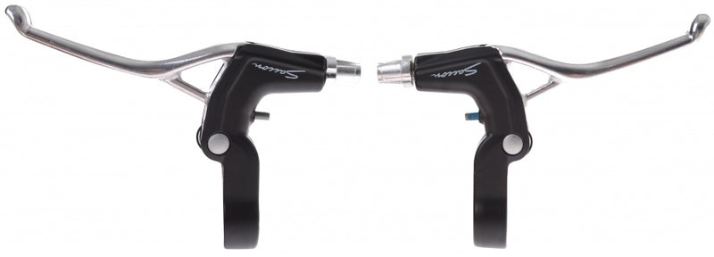 MANQUELAS DE FRENOS SET V-Brake 2 dedos plateados de 2 piezas de 2 piezas