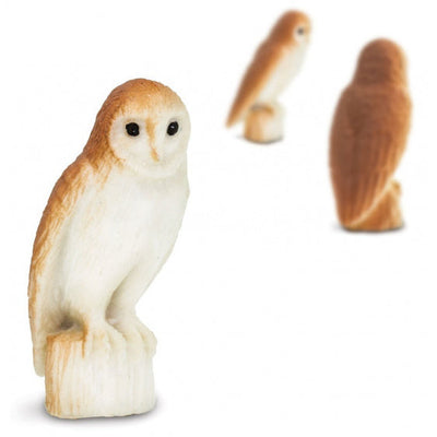 Safari Barn Owls Play Figuras de 2 cm Blanco marrón 192 piezas