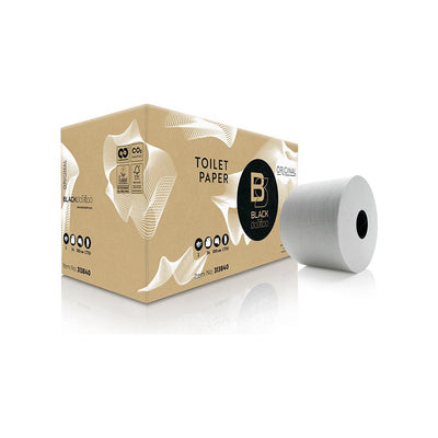 Papel higiénico satino satino caja negra 24 rollos desde 100 m