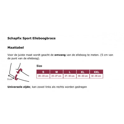 SCHAPER ELLEBOOGBRACE SCHAPFIX SPORT TESSILE BLUE S