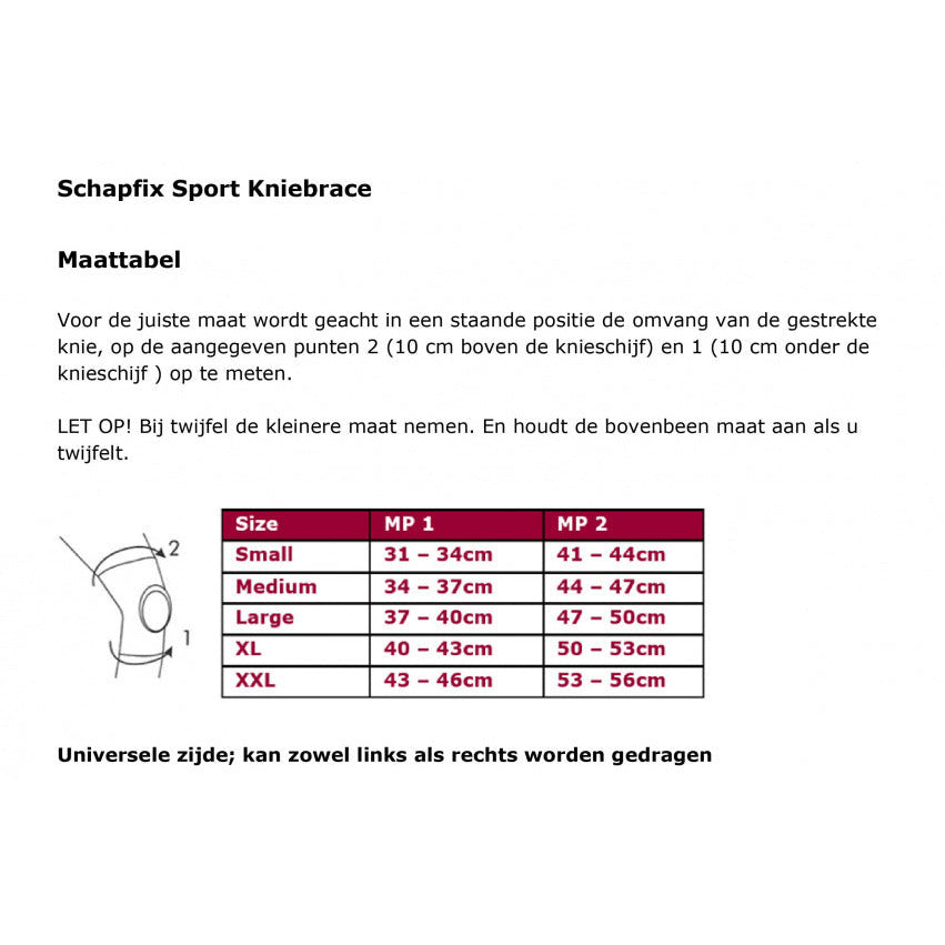 SCHAPER KNEEBRACE SCHAPFIX SPORT TESSILE BLUE VERSE LA
