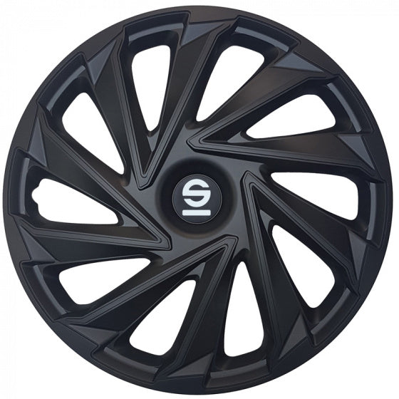Hubcaps Varese da 14 pollici ABS Black Set di 4