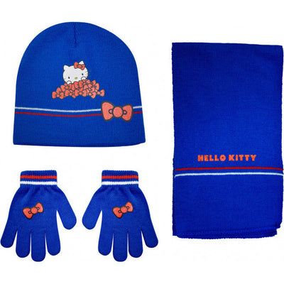 Stamion Winter Set Hello Kitty junior blu acrilico a 4 pezzi unica