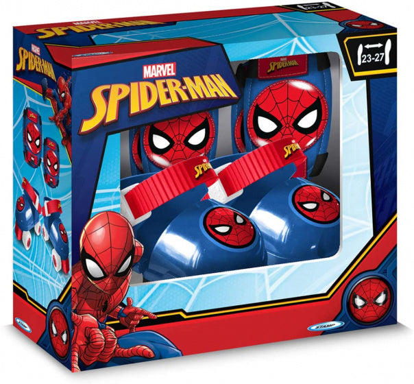 Marvel Spider-Man Rolschaatsen met Bescherming Blauw Rood maat 23-27