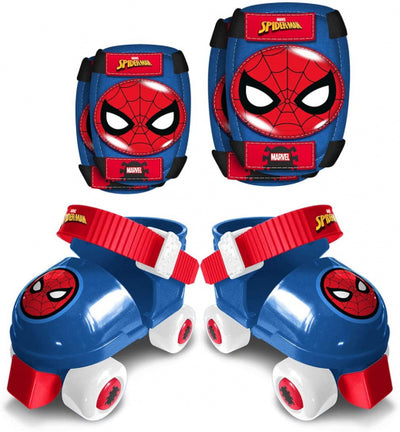 Marvel Spider-Man Rolschaatsen met Bescherming Blauw Rood maat 23-27