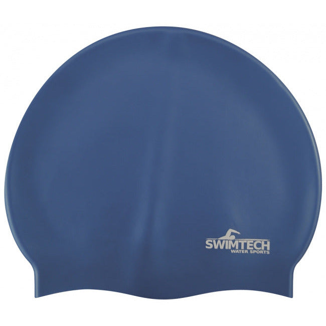 Swimtech Badmuts siliconen one-size donkerblauw