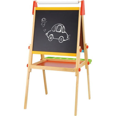 Toky Toky Toy 2 in 1 Blackboard Educational Blackboard Chalkboard a 56 pezzi