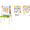 Toky Toky Toy 2 in 1 Blackboard Educational Blackboard Chalkboard a 56 pezzi