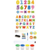 Toky Toky Toy 2 in 1 Blackboard Educational Blackboard Chalkboard a 56 pezzi