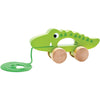 Toky Toy Crocodile Trek de madera Figura 18 meses verde