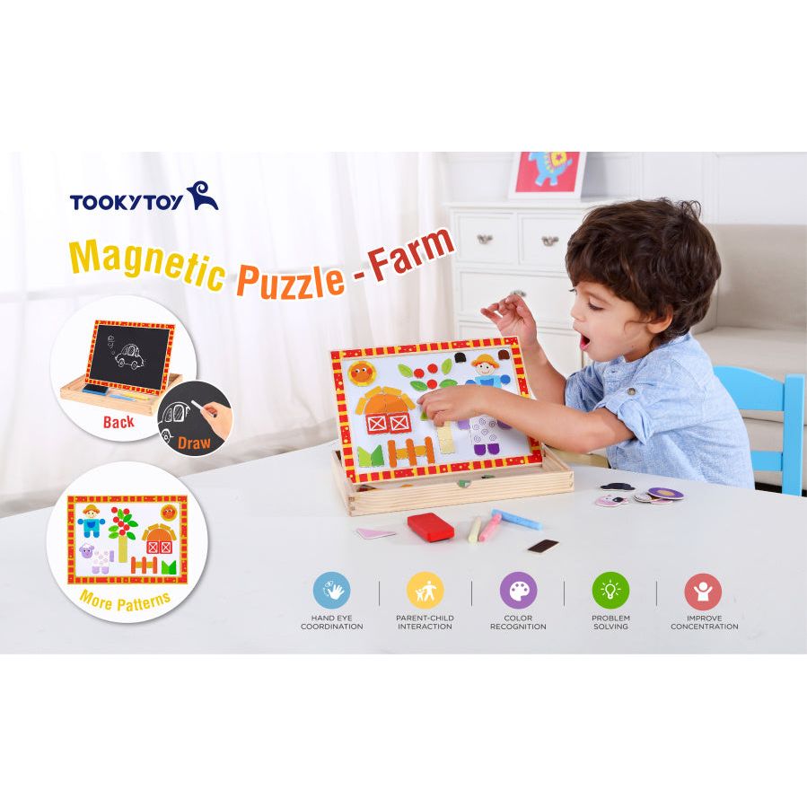Toyy Toy Toy Educational Educational Chalkboard Farm da 85 pezzi da 85 pezzi