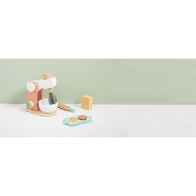 TOKY giocattolo da cucina in legno con accessori a 7 pezzi