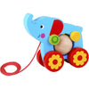 Toky Toy Elephant Wooden Trek Figura 18 meses Rojo