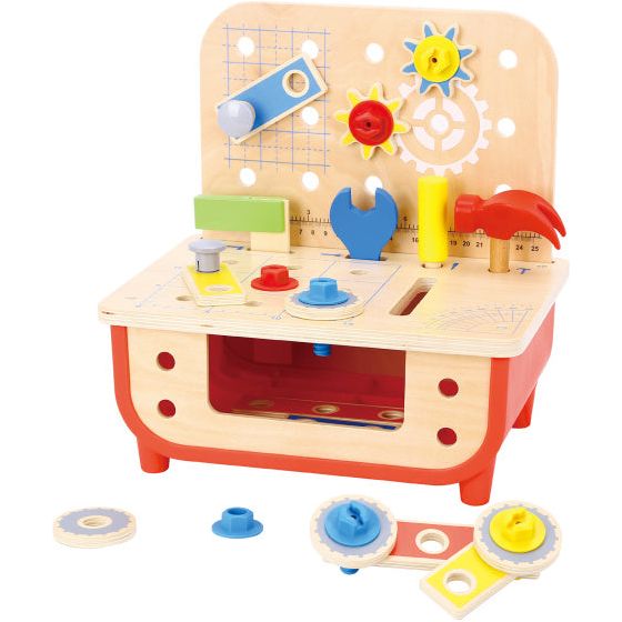 Toyy Toy Toy Educational Wooden Toy Workbench 31 pezzi