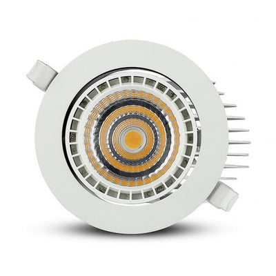 Punto empotrado VT-2933 LED 2650 Lumen 16.5 cm de aluminio blanco