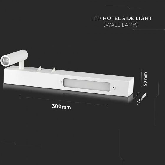 Lámpara de pared V-Tac VT-29953 LED 30 cm 9W 3000K 680LM White