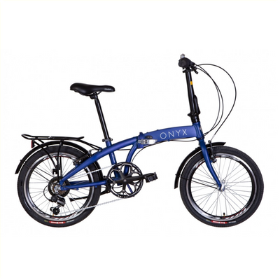 Shimano 20 bici pieghevole, marcia Shimano a 7 velocità. blu. Cornice in alluminio. cerchione davanti e posteriore