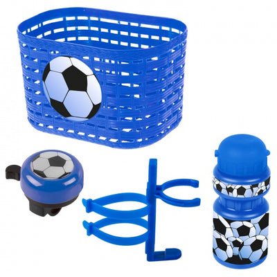 Ventura Accesor Set Football Boys Blue White 4 piezas de 4 piezas