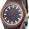 Wave hawaii Horloge Citizen Miyota heren 4,5 cm hout zwart bruin