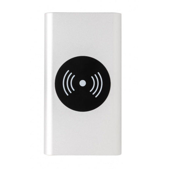 Powerbank wireless 10.000 mAh 12,5 cm ALU Silver